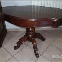Tavolo antico ovale a biscotto Luigi Filippo