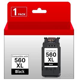 PG-560XL 560 XL nero Cartuccia d'inchiostro