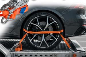 Set di 4 cinghie di fissaggio per automobile