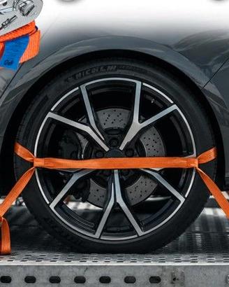 Set di 4 cinghie di fissaggio per automobile