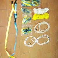 Ganci bloccaggio fissaggio corde varie NUOVI