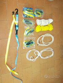 Ganci bloccaggio fissaggio corde varie NUOVI