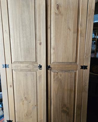 Armadio in legno 2 ante country