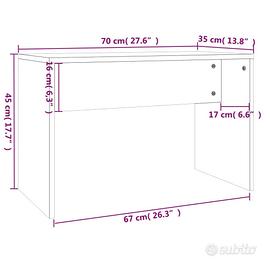 Sgabello bianco in legno multistrato