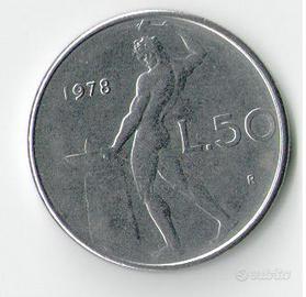 RARISSIMA moneta 50 lire anno 1978