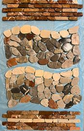 Ciottoli di fiume, PIASTRELLE ondulate con …