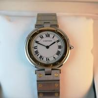 Cartier Santos Ronde braccialato acciaio e oro