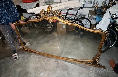 Specchiera oro vintage 260 x 125 cm