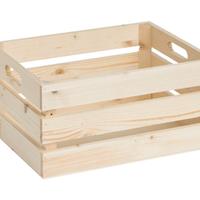 Cassetta in legno da arredo grande
