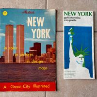 2 depliant turistici New York - Torri gemelle 1974
