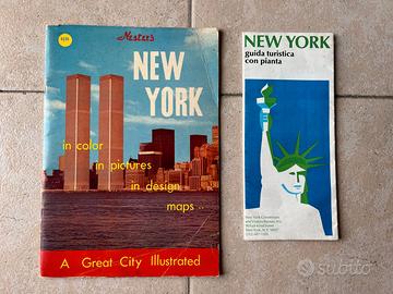 2 depliant turistici New York - Torri gemelle 1974