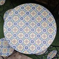 Set Giardino Mosaico Tavolo + 4 Sedie - Vacchetti