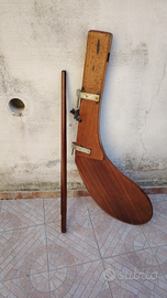 Timone in mogano restaurato