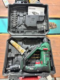 Tassellatore parkside 20v + valigetta e punte