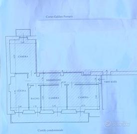 Quadrilocale in corso Galileo Ferraris