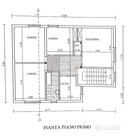 ZELARINO-APP.in BIF con 3amere e garage di 49mq