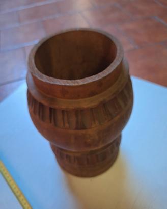 vaso in legno