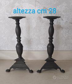 COPPIA DI CANDELIERI ANTICHI 