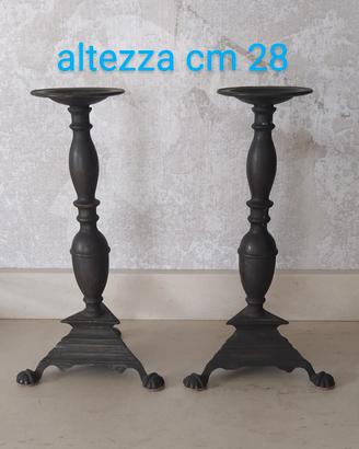 COPPIA DI CANDELIERI ANTICHI 