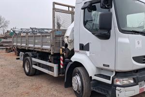 autocarro ribaltabile con gru