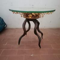 tavolino con corne 