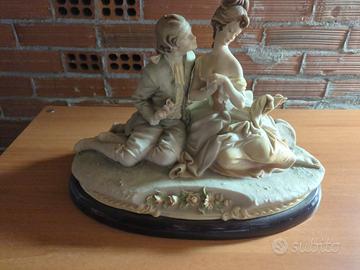 Statua Capodimonte "Innamorati" - Bruno Merli 1981
