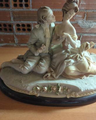 Statua Capodimonte "Innamorati" - Bruno Merli 1981