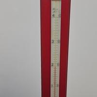 grande termometro da parete su base in legno 