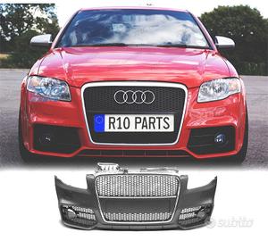 PARAURTI ANTERIORE AUDI A4 04-07 LOOK RS4 GRIGLIA 