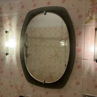 Specchio ovale da bagno vintage