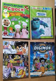 4 Libri da Colorare Bambini (Disney/Dragonball)