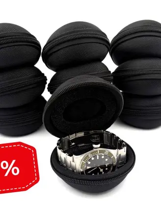 10 Custodie Nere Orologi Rolex Omega Breitling