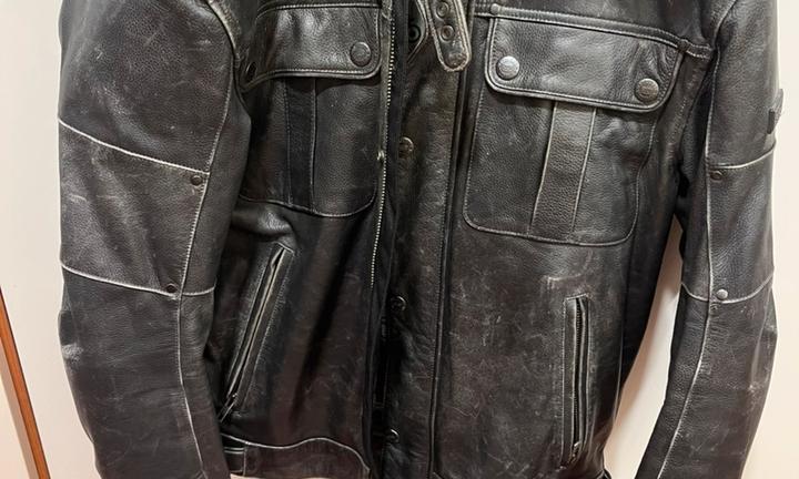 Giubbotto moto in  pelle IXS harding antique