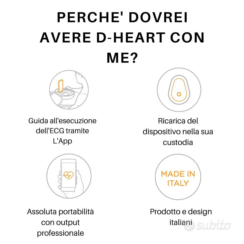 Elettrocardiografo Portatile ECG BLUETOOTH D-HEART