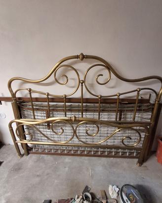 letto in ottone