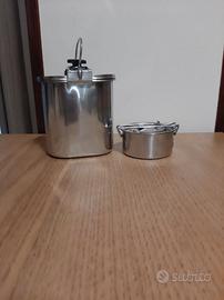 Coppia di gavette vintage inoxbeck