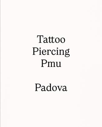 Attività avviata di Tattoo Piercing Pmu a PD