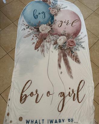 Telo per arco gender reveal