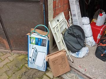 tenda 4 posti più attrezzature 