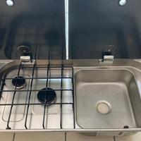 cucina a gas per CAMPER con due fuochi e lavello
