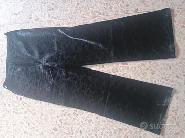 shinny leather jeans