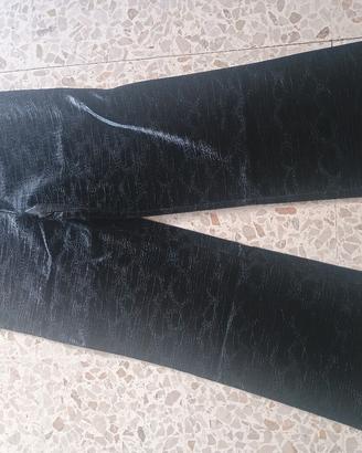 shinny leather jeans