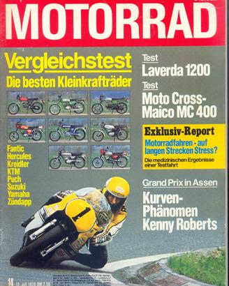 Rivista MOTORRAD numero 14 del 1978