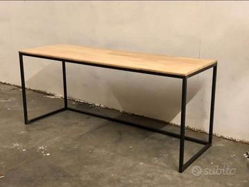 Scrivania in ferro industrail vintage 160x60x78 cm
