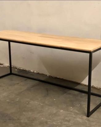 Scrivania in ferro industrail vintage 160x60x78 cm