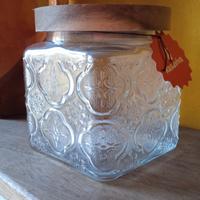 🎁Barattolo quadrato di vetro 