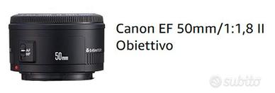 Canon EF 50mm f/1.8 II – Perfette condizioni