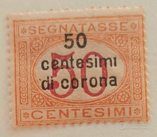 francobollo segnatasse 1918 VARIANTE 