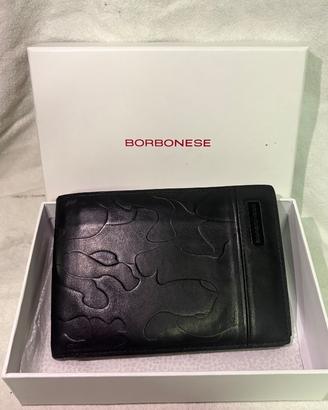 Portafoglio uomo Borbonese pelle nera