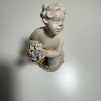 Statuina angioletto in porcellana Capodimonte